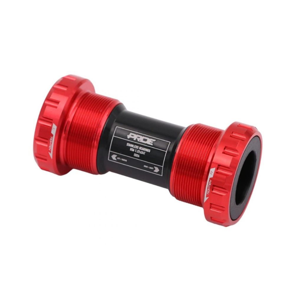 Pedalier PRIDE EB24 Stainless Rojo