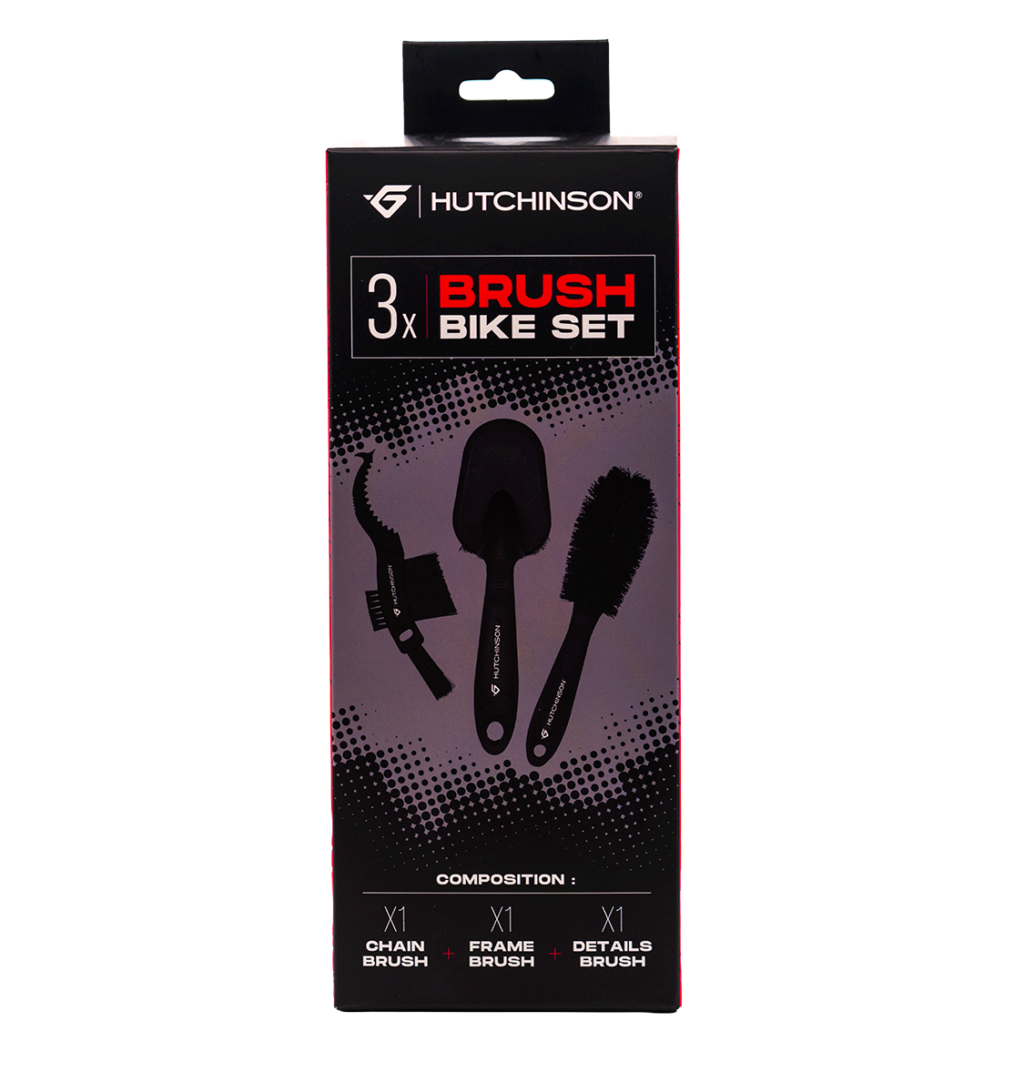 Juego de Cepillos HUTCHINSON BRUSH BIKE SET 3 cepillos