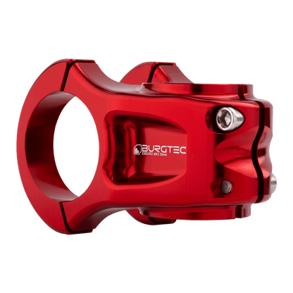 Potencia BURGTEC ENDURO MK3 roja — vista trasera en tres cuartos