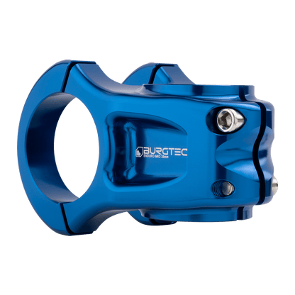 Potencia BURGTEC ENDURO MK3 azul — vista trasera en tres cuartos
