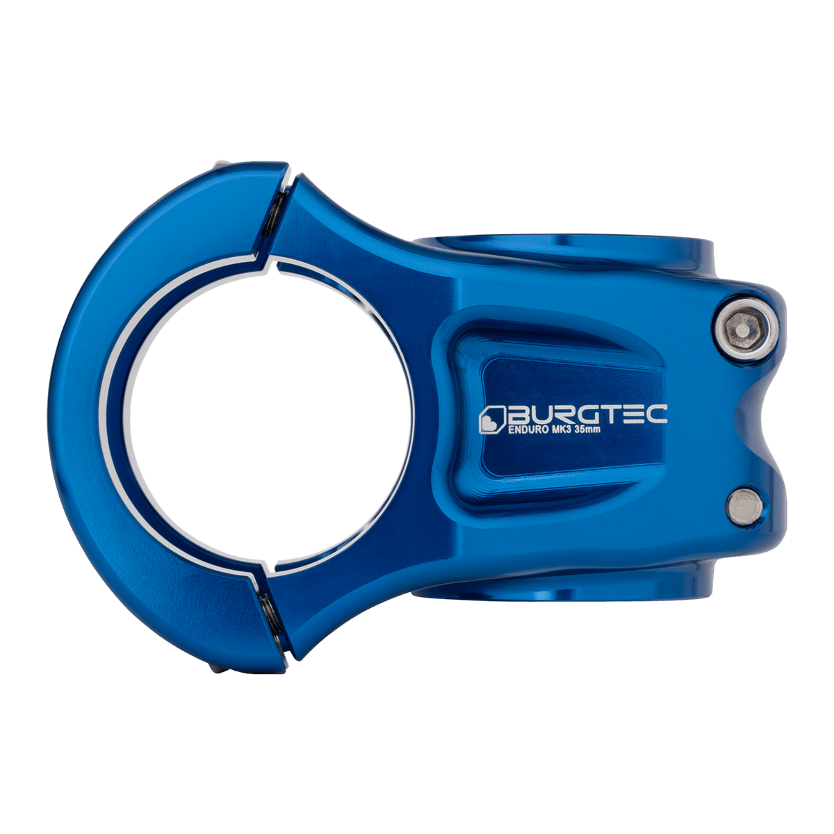 Potencia BURGTEC ENDURO MK3 azul — vista de perfil