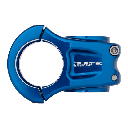 Potencia BURGTEC ENDURO MK3 azul — vista de perfil