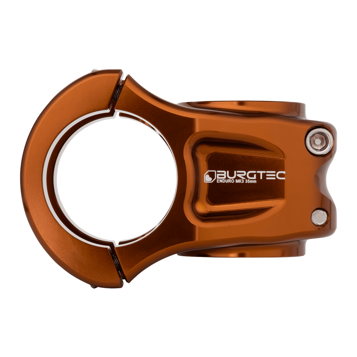 Potencia BURGTEC ENDURO MK3 bronce — vista de perfil