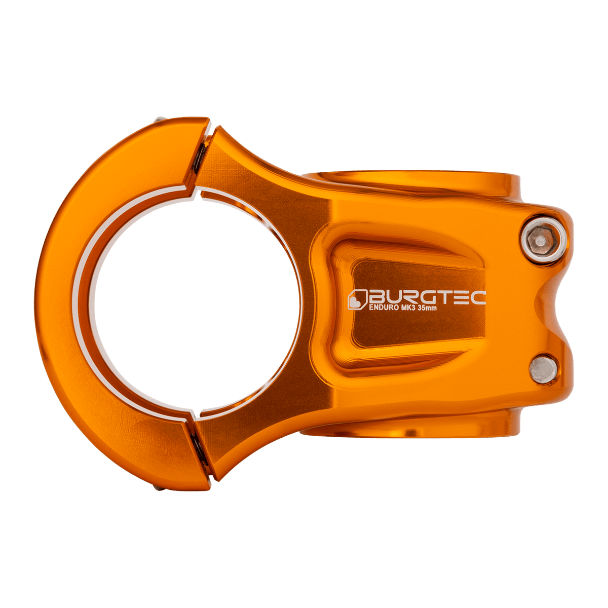 Potencia BURGTEC ENDURO MK3 naranja — vista de perfil