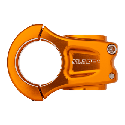 Potencia BURGTEC ENDURO MK3 naranja — vista de perfil