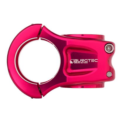 Potencia BURGTEC ENDURO MK3 rosa — vista de perfil