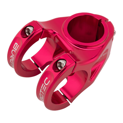 Potencia BURGTEC ENDURO MK3 rosa — vista superior en tres cuartos