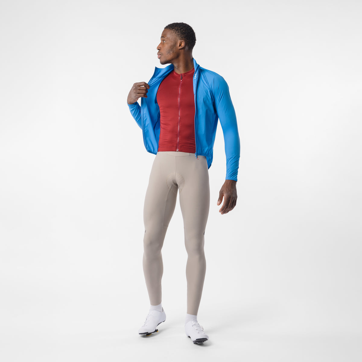 Chaqueta CASTELLI Transition Air azul – puesta y abierta