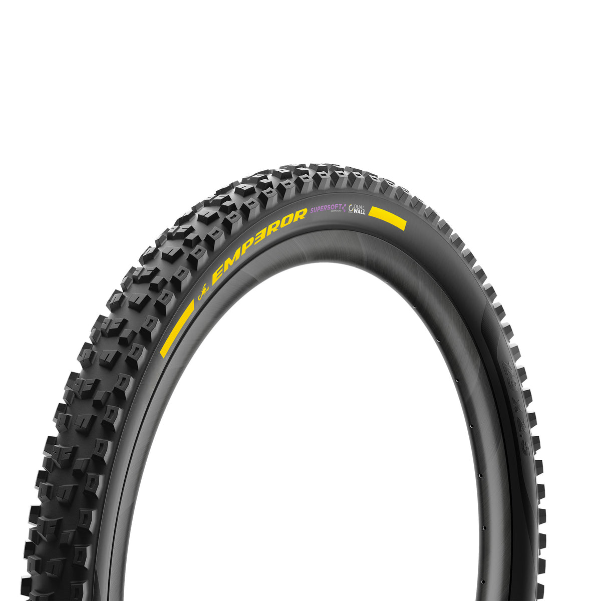 Neumático PIRELLI SCORPION EMPEROR 29x2.40 Supersoft DualWall Tubeless Ready plegable negro/amarillo Edición Equipo
