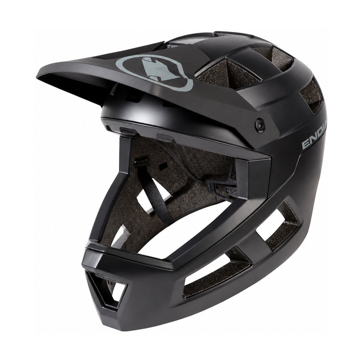 Casco integral de MTB ENDURA SINGLETRACK MIPS negro — fondo blanco
