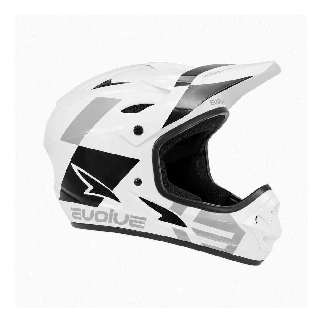 Casque Evolve Storm blanc et noir brillant