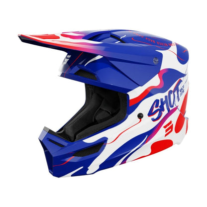 Casco BMX SHOT FURIOUS Junior Beast Blue Red Glossy