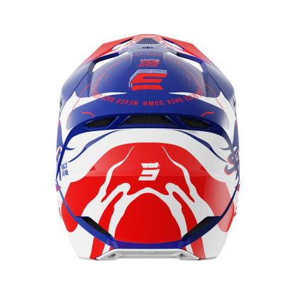 Casco BMX SHOT FURIOUS Junior Beast Blue Red Glossy