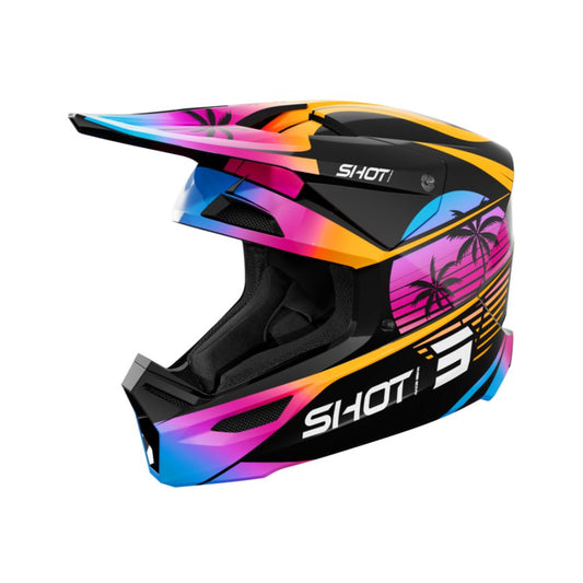 Casco BMX SHOT FURIOUS Junior Miami Orange Glossy