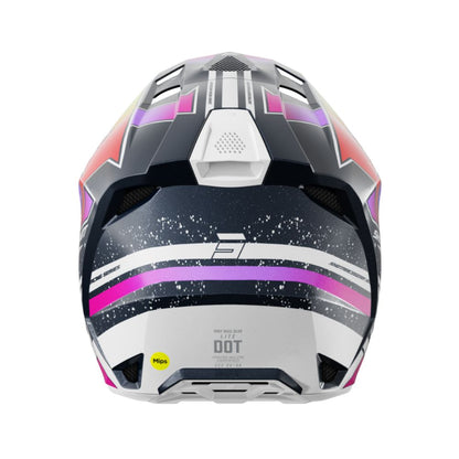 Casco BMX SHOT LITE Racing Blue Neon Yellow Pearly