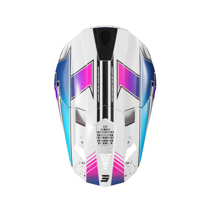 Casco BMX SHOT LITE Racing White Pink Pearly