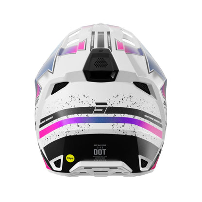 Casco BMX SHOT LITE Racing White Pink Pearly