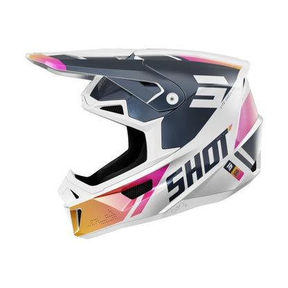 Casco BMX SHOT LITE Ultra Blue Orange Pink Pearly
