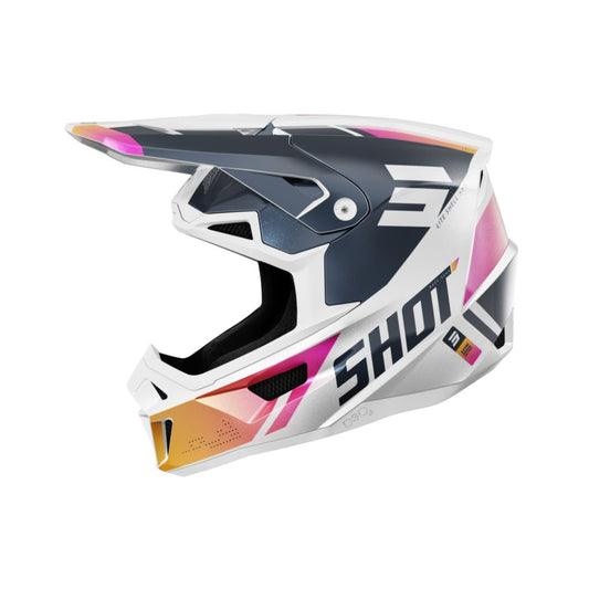 Casco BMX SHOT LITE Ultra Blue Orange Pink Pearly