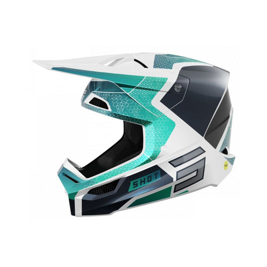 Casco BMX SHOT RACE Phaser Blue Turquoise Pearly