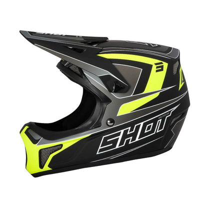 Casco BMX SHOT ROGUE Level Black Neon Yellow Matt