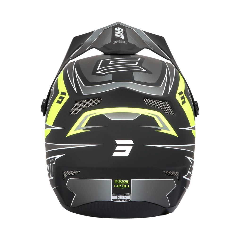 Casco BMX SHOT ROGUE Level Black Neon Yellow Matt