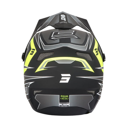 Casco BMX SHOT ROGUE Level Black Neon Yellow Matt