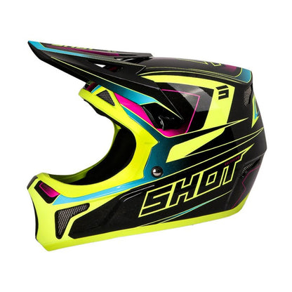 Casco BMX SHOT ROGUE Level Neon Yellow/Pink Pearly