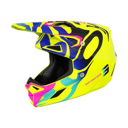 Casco BMX SHOT SPEED Junior Ghost Neon Yellow Glossy