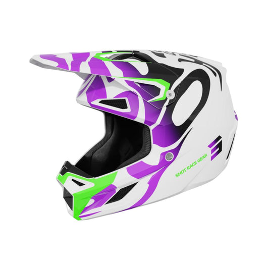 Casco BMX SHOT SPEED Junior Ghost Purple Glossy