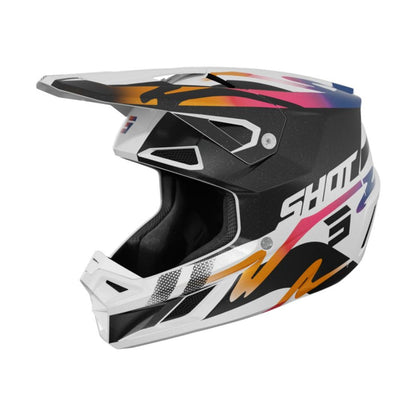 Casco BMX SHOT SPEED Wave Black White Pearly