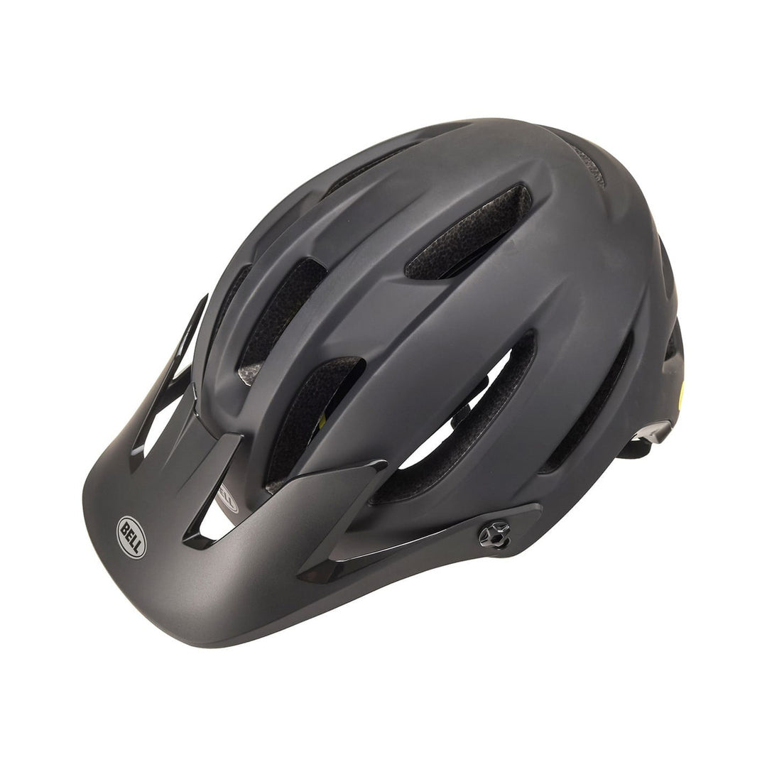 Casco de MTB BELL 4FORTY MIPS negro — vista orientada hacia la izquierda