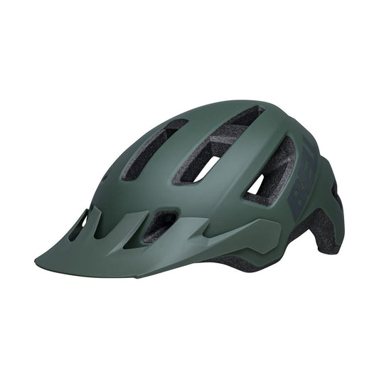 Casco de MTB BELL NOMAD 2 verde — vista orientada hacia la izquierda