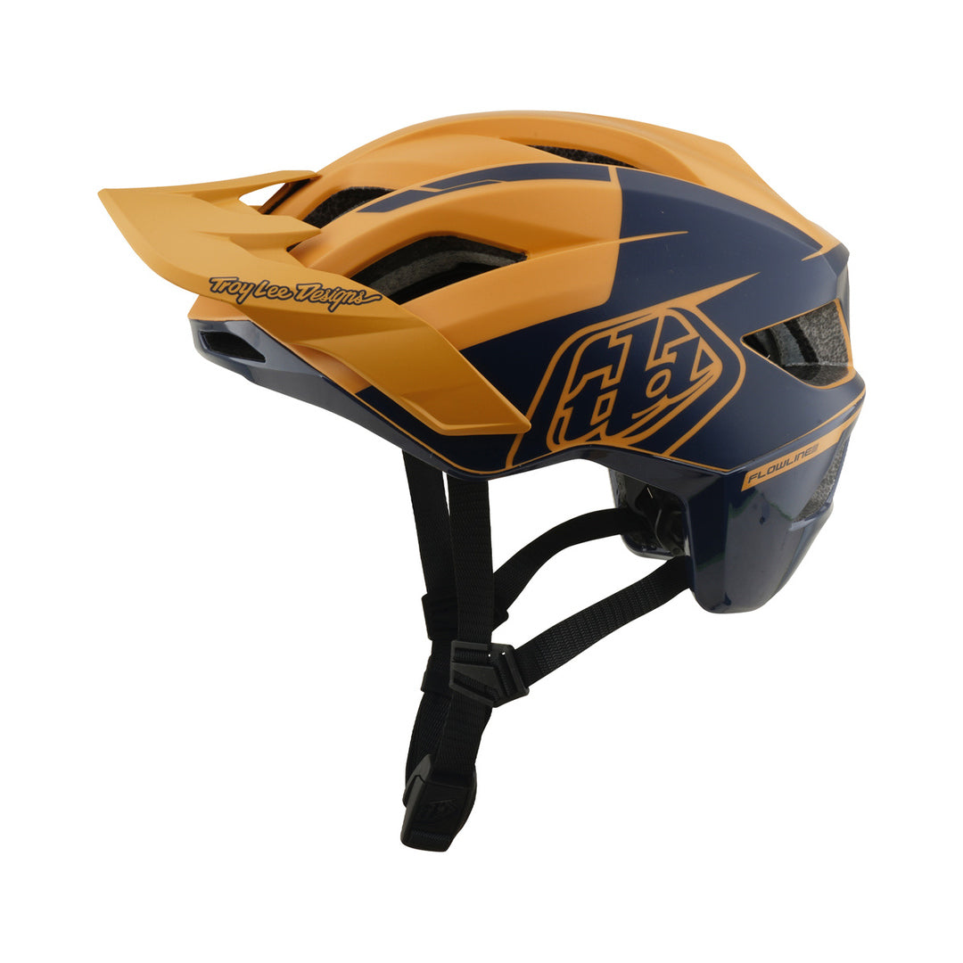 Casco de MTB TROY LEE DESIGNS FLOWLINE SE MIPS HYDRO mostaza/negro — vista del producto