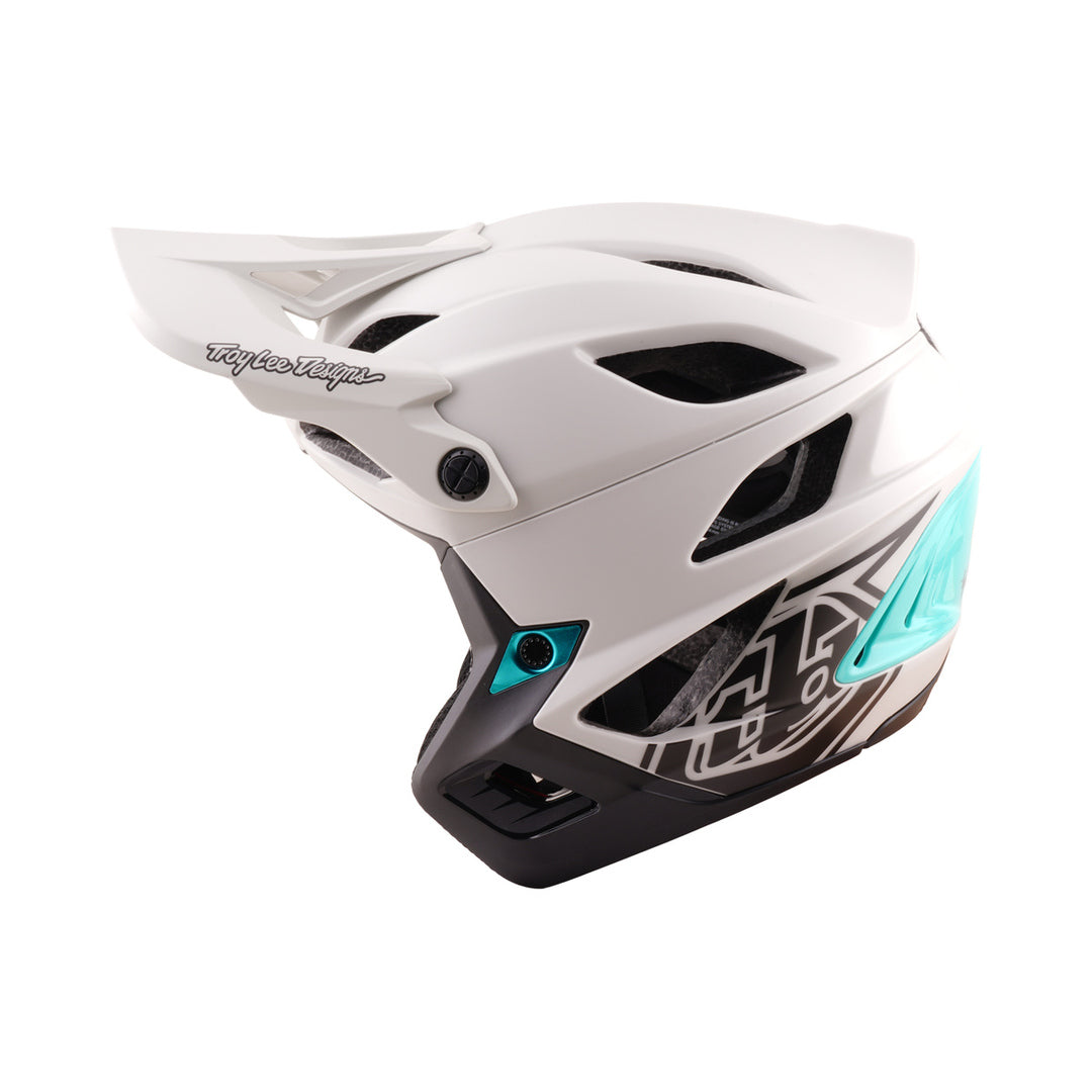 Casco de MTB TROY LEE DESIGNS STAGE STUNT DRONE PUMICE gris/verde — vista del producto