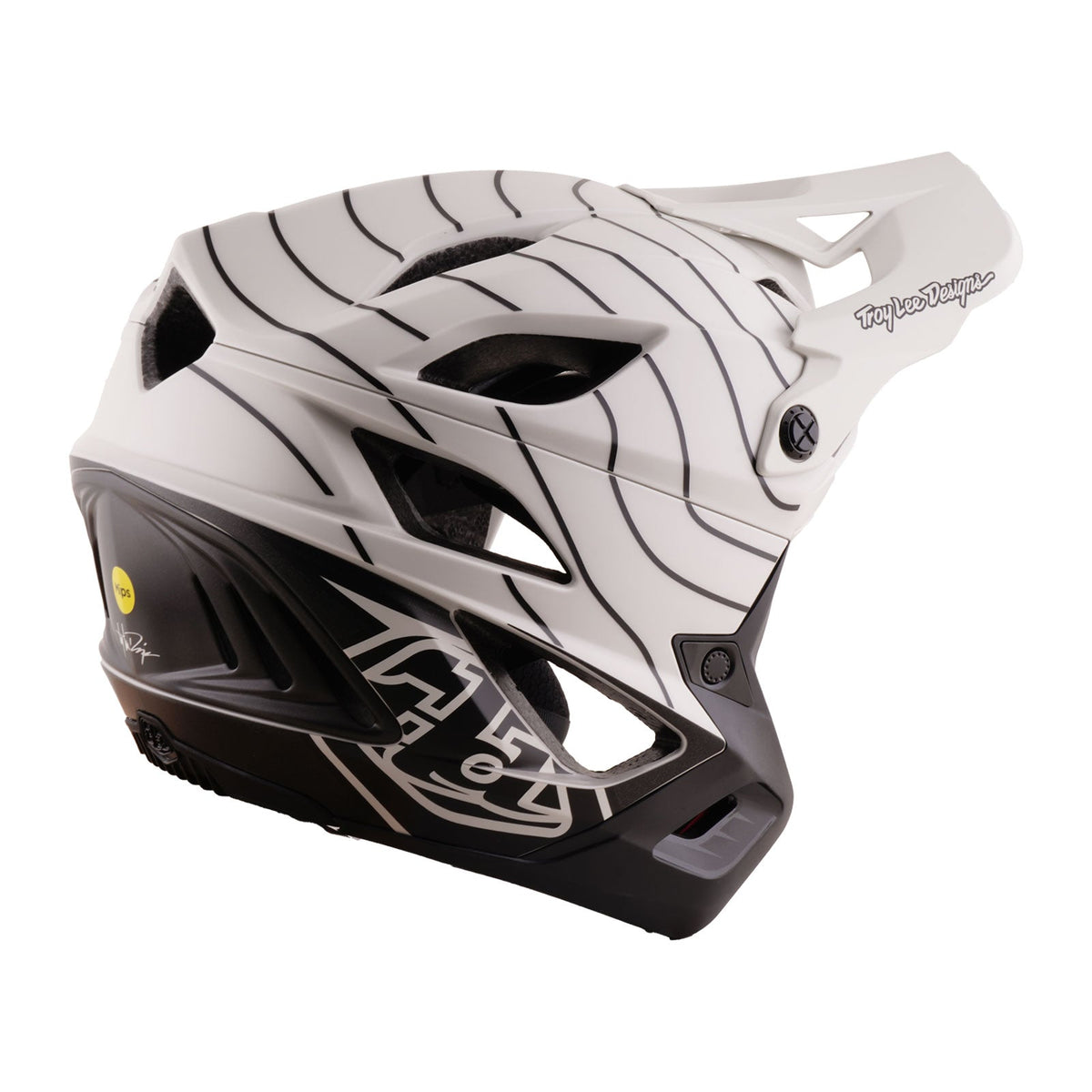 Casco de MTB TROY LEE DESIGNS STAGE STUNT AIRWAVES PUMICE MIPS blanco/negro — vista adicional 3