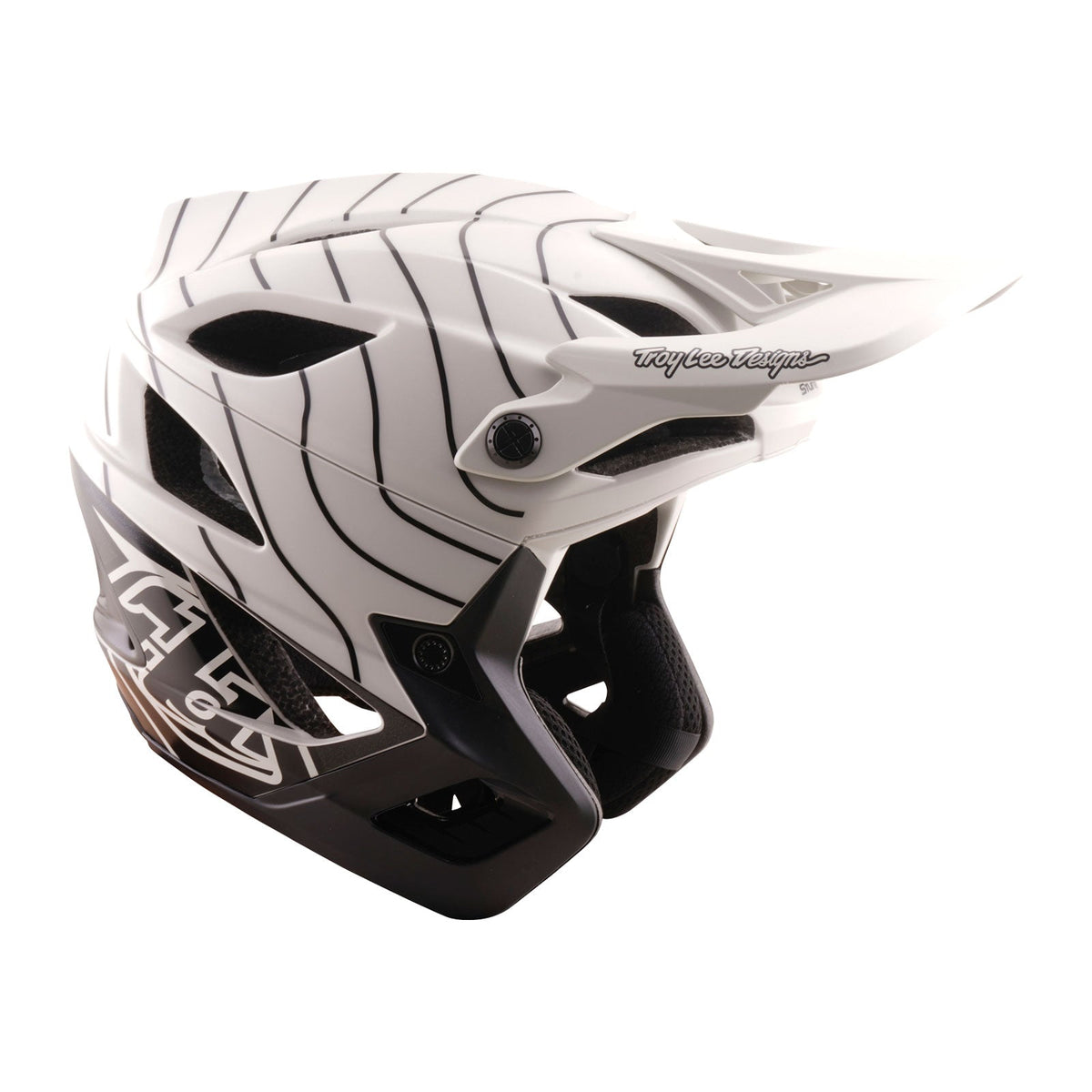 Casco de MTB TROY LEE DESIGNS STAGE STUNT AIRWAVES PUMICE MIPS blanco/negro — vista adicional 4