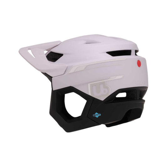 Casco de MTB URGE RASCAS Air Stream blanco/negro — vista orientada hacia la izquierda