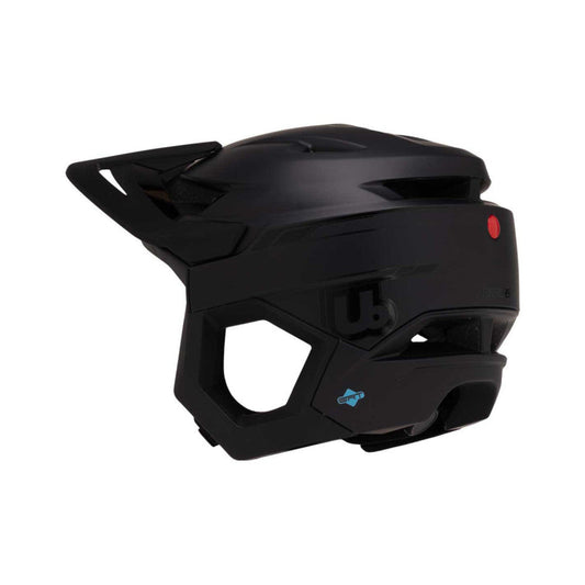 Casco de MTB URGE RASCAS Dark Moon negro — vista orientada hacia la izquierda