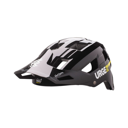 Casco de MTB URGE VENTURO negro — vista orientada hacia la izquierda