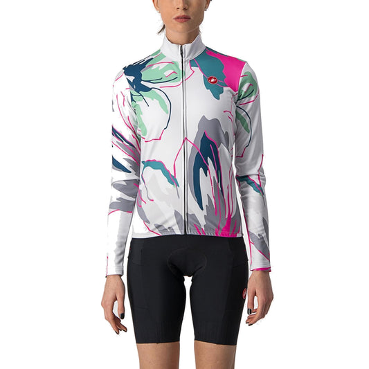 Maillot CASTELLI UNLIMITED THERMAL de mujer de manga larga gris/azul