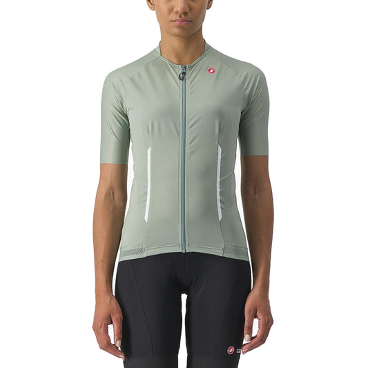 Maillot CASTELLI ENDURANCE W de mujer de manga corta verde