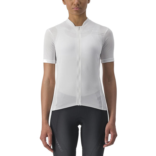 Maillot CASTELLI ANIMA 4 de mujer de manga corta blanco