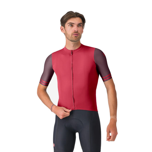Maillot CASTELLI PROLOGO LITE 2 de manga corta burdeos