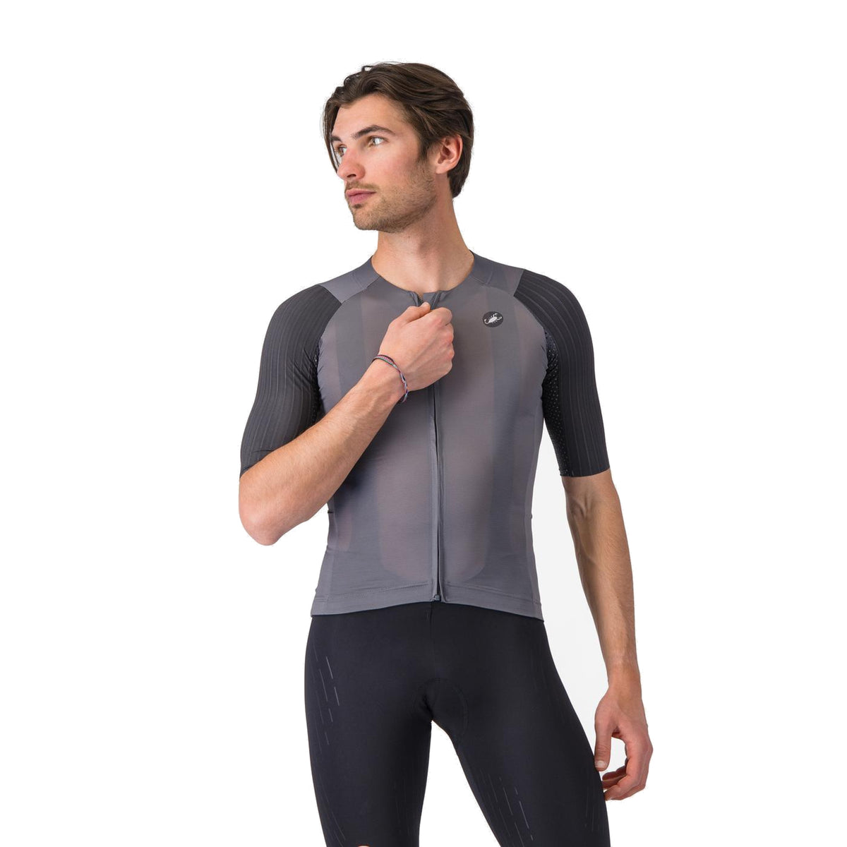 Maillot CASTELLI AERO RACE 8S de manga corta gris