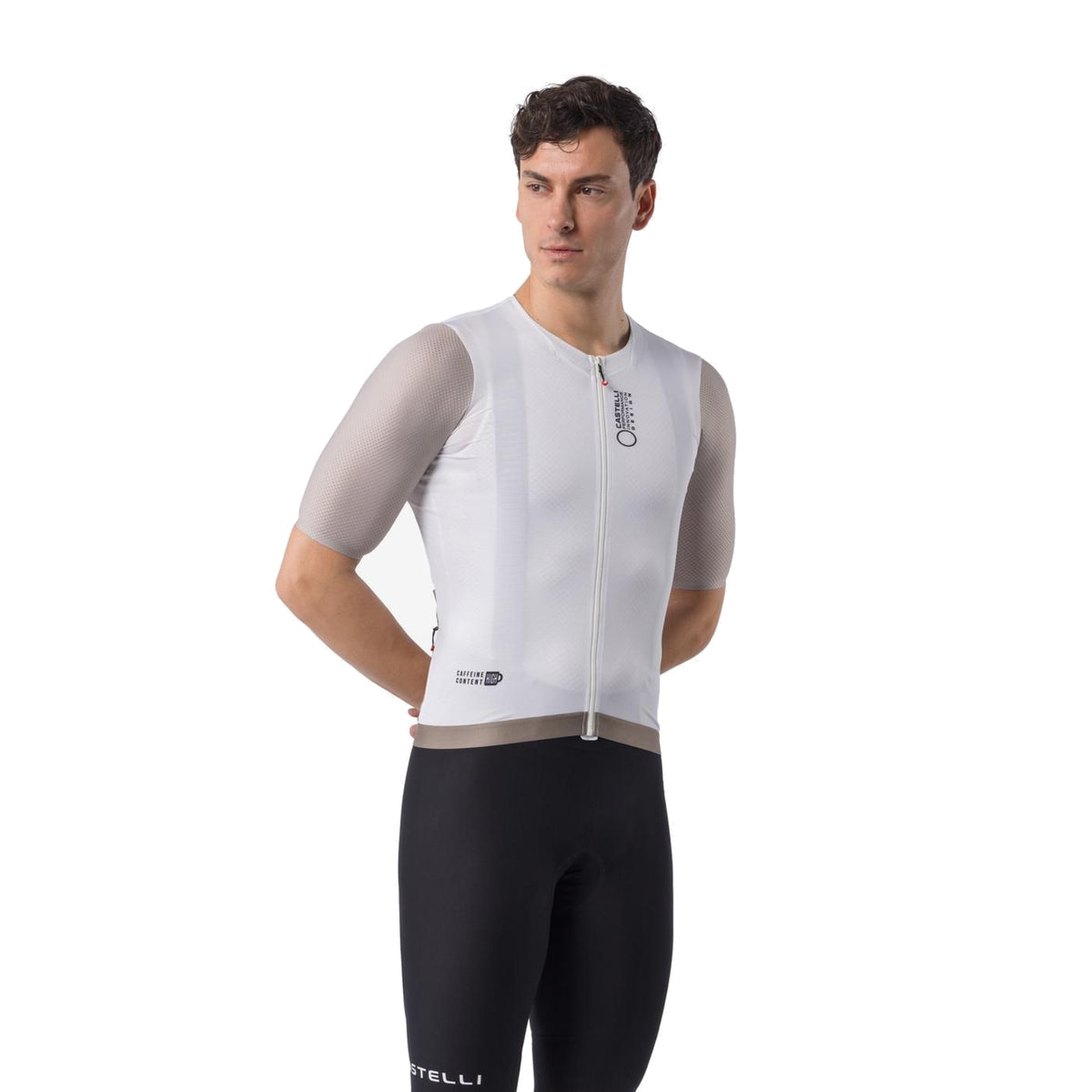Maillot CASTELLI CORRETTO de manga corta marfil/arcilla