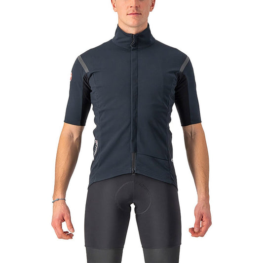 Maillot CASTELLI GABBA ROS 2 Mangas Cortas Negro/Negro Reflex