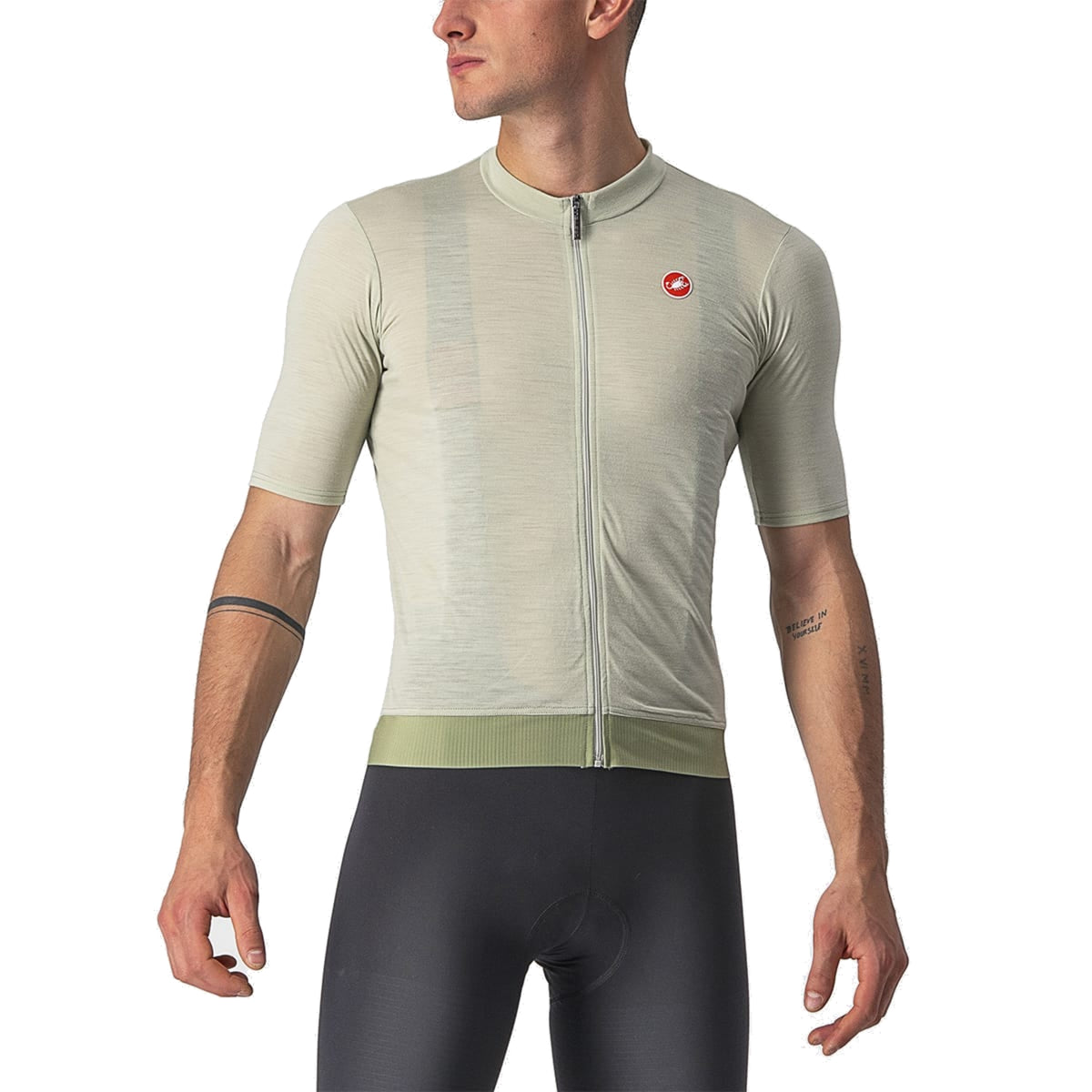 Maillot CASTELLI ESSENZA de manga corta verde