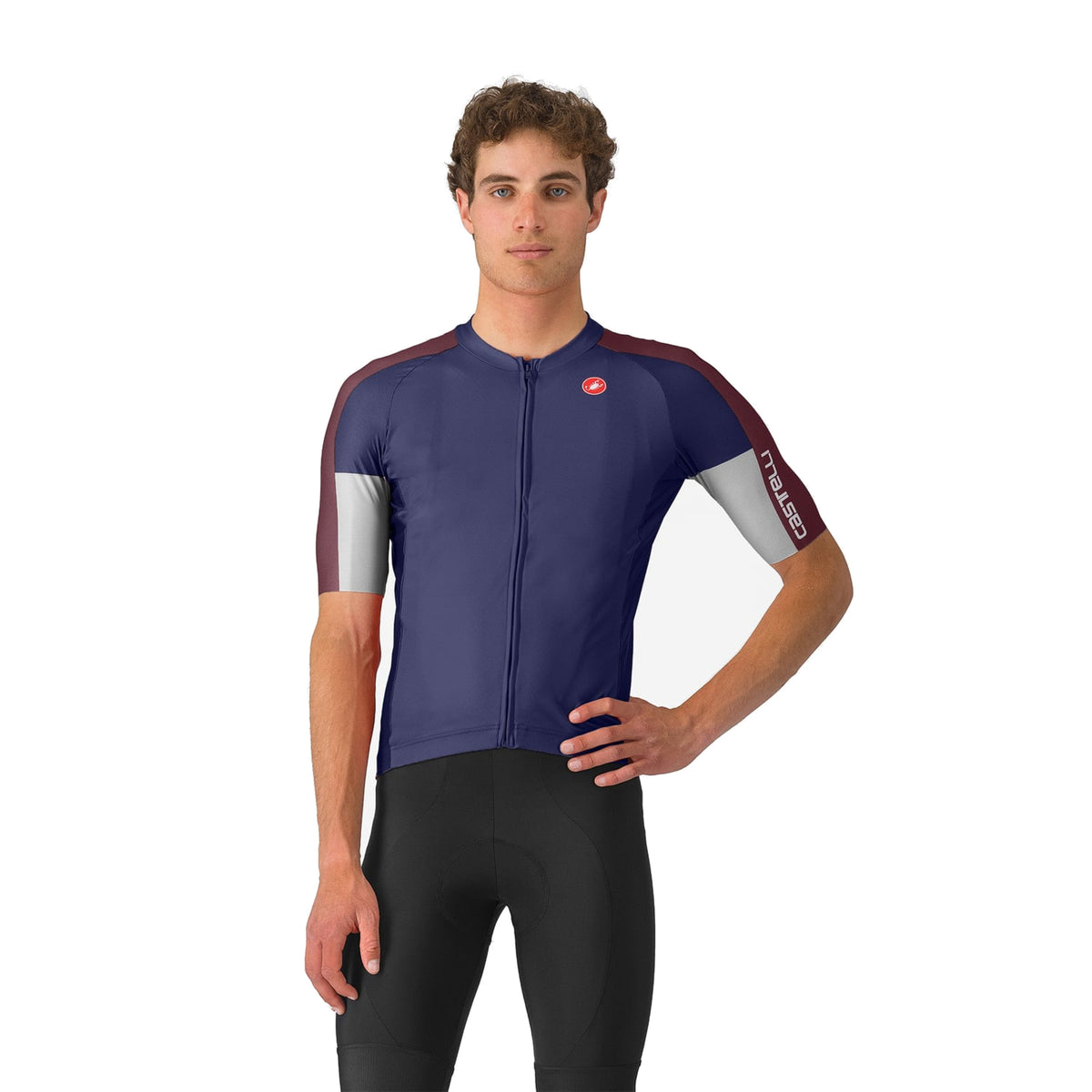Maillot CASTELLI ENTRATA 6 de manga corta azul