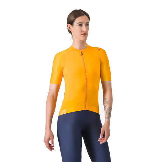Maillot CASTELLI ESPRESSO de mujer, de manga corta, naranja
